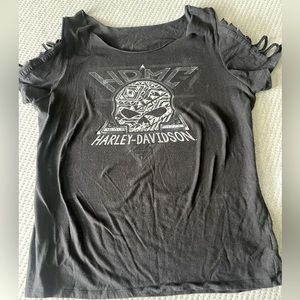 Harley Cut out tee